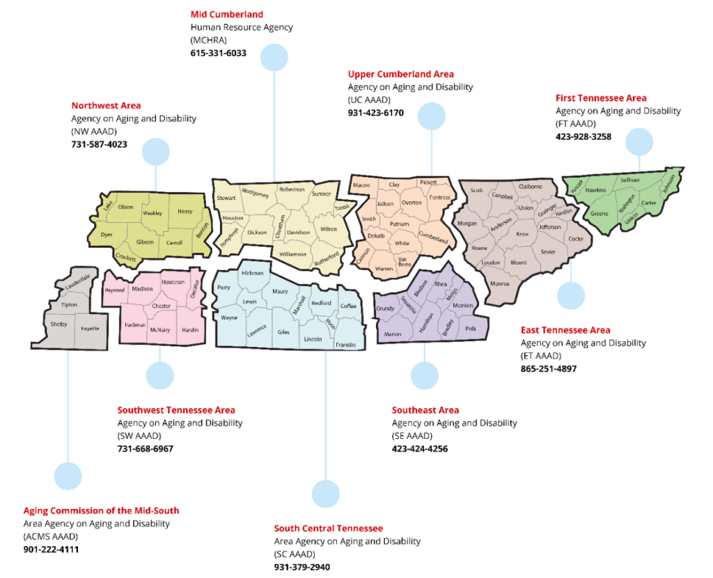 TN CREVAA Map